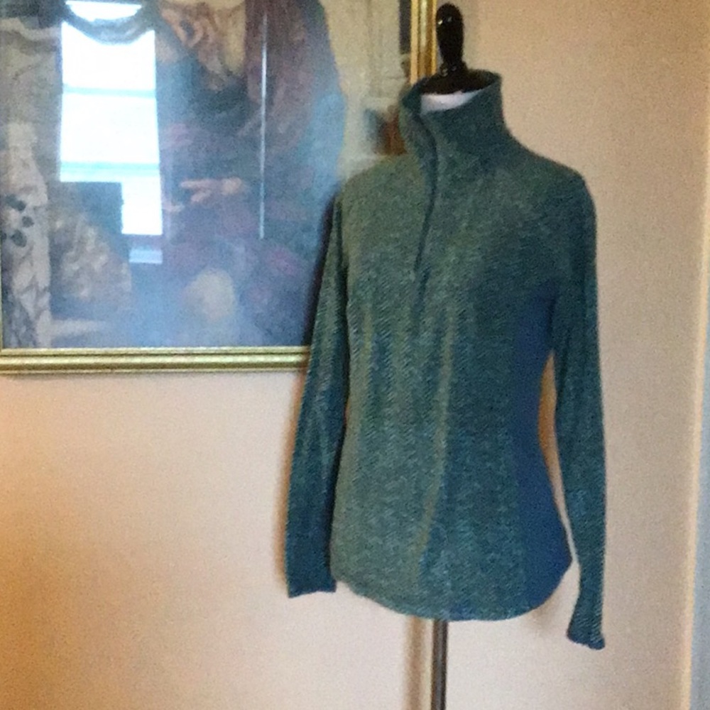 Columbia tweed like print 1/2 zip pullover